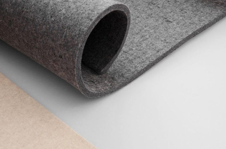 Grey Industrial Felt Rolls