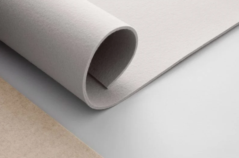 Light Grey Felt Rolls